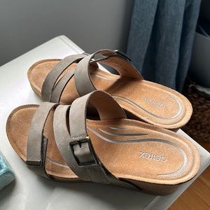 Aertex adjustable Tan Sandles Size 8